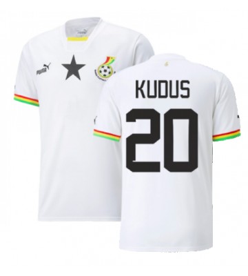 Ghana Mohammed Kudus #20 Hjemmebanetrøje VM 2022 Kort ærmer